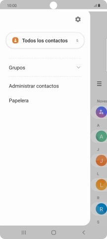 Pulsa Administrar contactos.