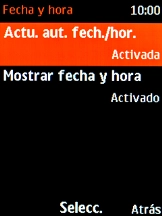 Pulsa la tecla de navegación para terminar y regresar a la pantalla de inicio.