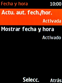 Pulsa la tecla de navegación para terminar y regresar a la pantalla de inicio.