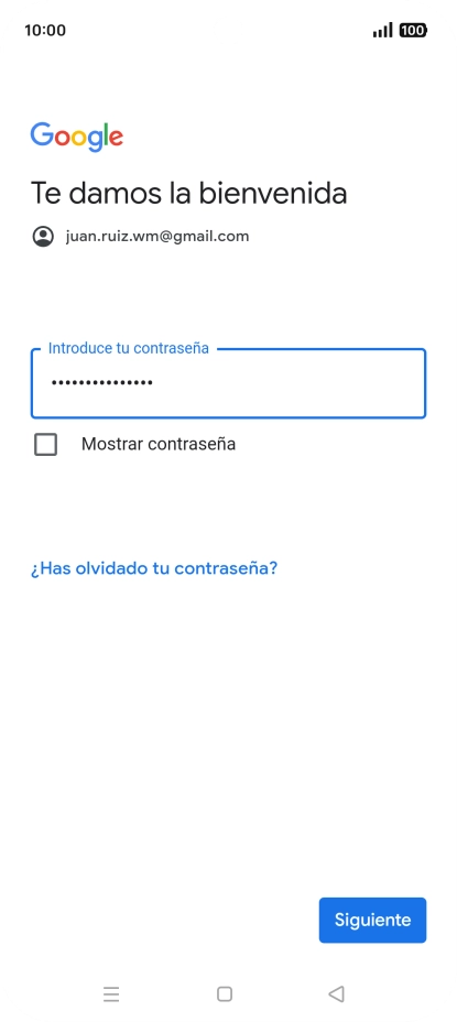 Pulsa Siguiente.
