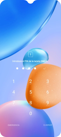 Si lo solicita el teléfono, introduce el código PIN y pulsa el icono de aceptar.