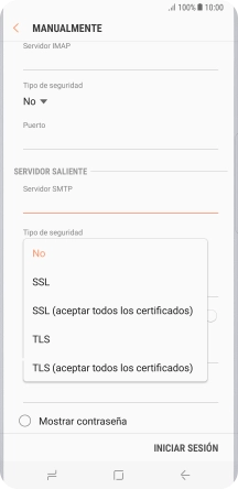 Pulsa No para desactivar la función.