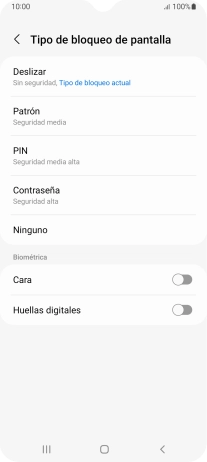 Pulsa Huellas digitales.