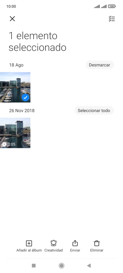 Pulsa el icono de seleccionar todo.