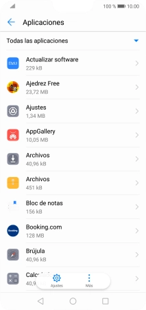 Pulsa la app deseada.