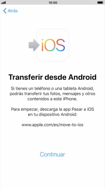 Para transferir contenido a tu teléfono, tienes que haber instalado la app 