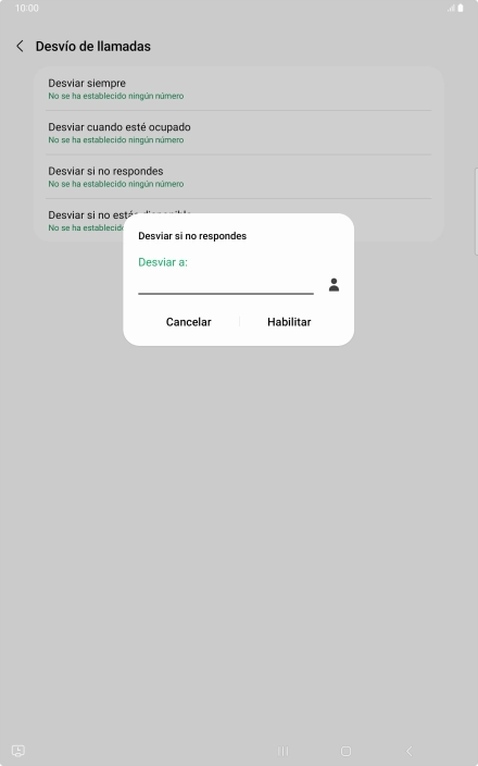Introduce +34600132000 y pulsa Habilitar.