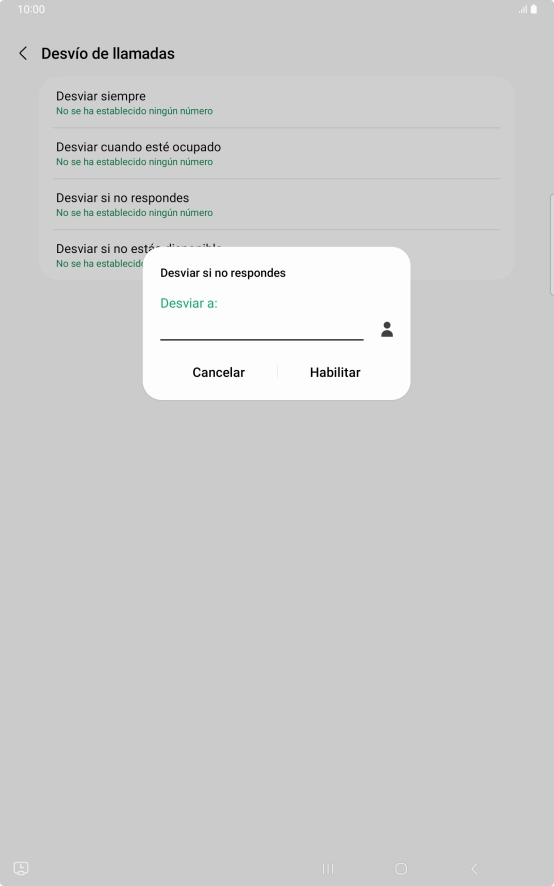 Introduce +34600132000 y pulsa Habilitar.