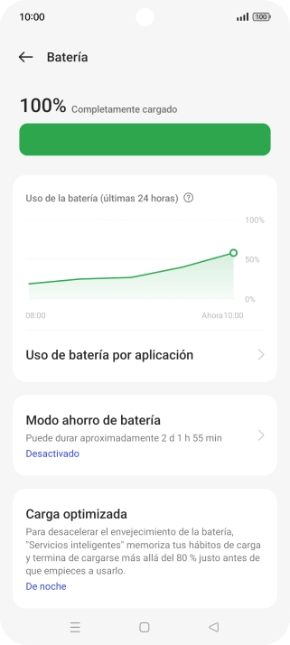 Pulsa Modo ahorro de batería.