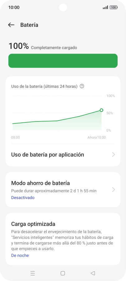Pulsa Modo ahorro de batería.