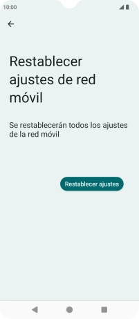 Pulsa Restablecer ajustes.