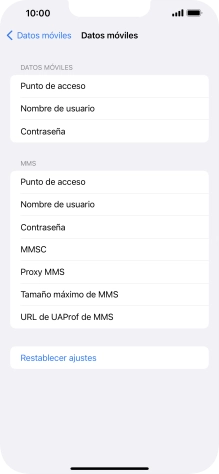 Pulsa  Punto de acceso e introduce airtelwap.es.