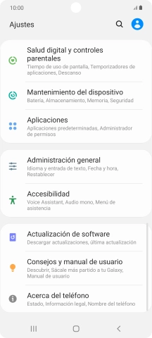 Pulsa Actualización de software.