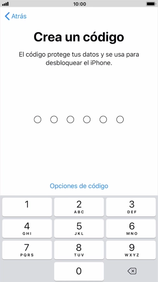 Pulsa Opciones de código.