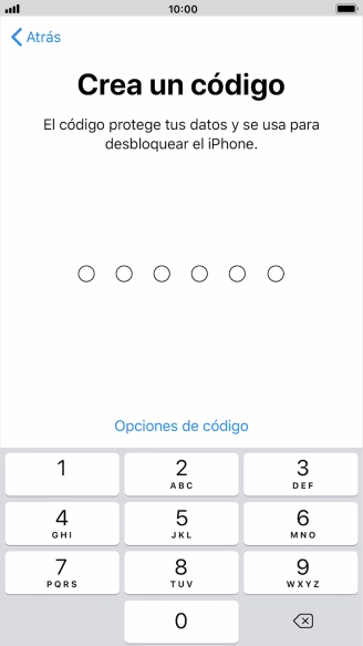 Pulsa Opciones de código.