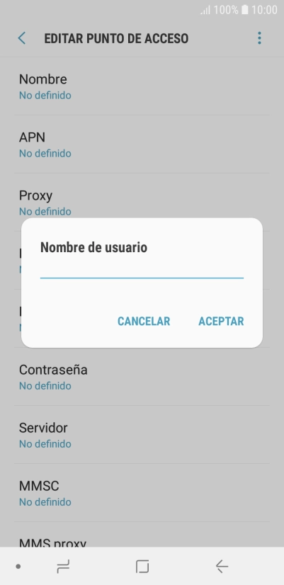 Introduce wap@wap y pulsa ACEPTAR.