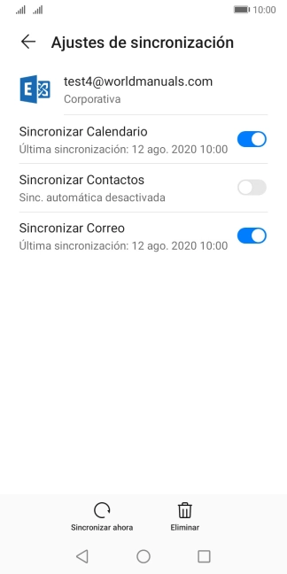 Pulsa el indicador junto a 