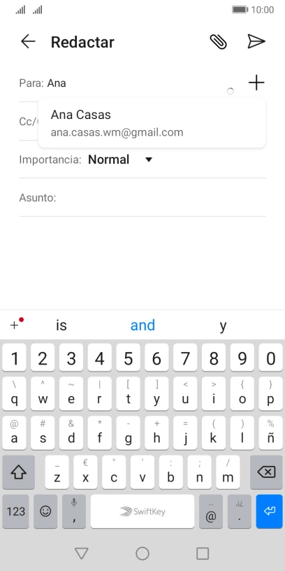 Pulsa el contacto deseado.