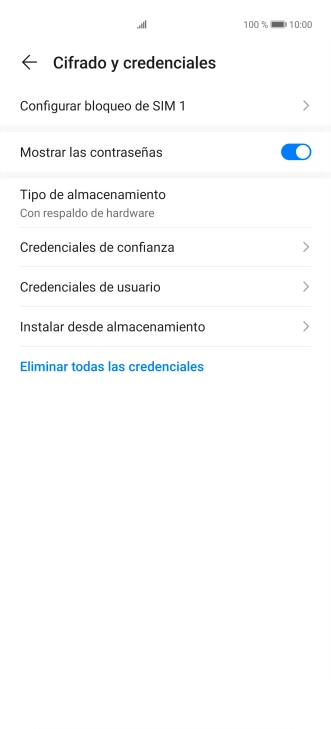 Pulsa Configurar bloqueo de SIM 1.