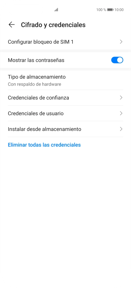 Pulsa Configurar bloqueo de SIM 1.
