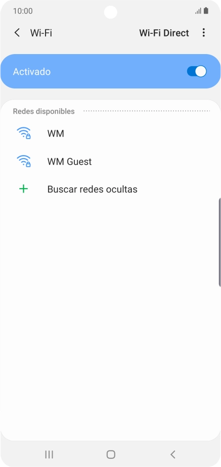 Pulsa la red wifi deseada.