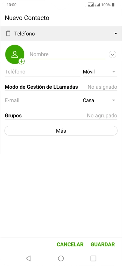 Pulsa la lista desplegable de la guía.