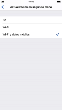 Para desactivar la actualización de apps en ejecución, pulsa No.