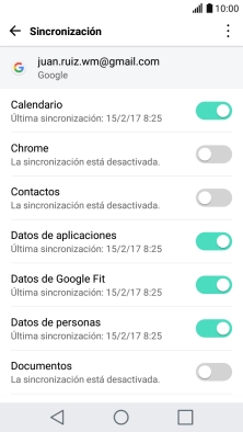 Pulsa el indicador junto a 