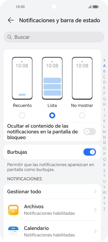Pulsa Gestionar todo.