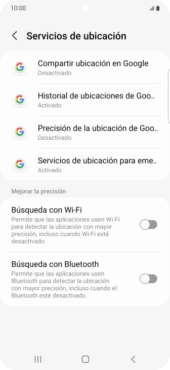 Pulsa Precisión de la ubicación de Goo...