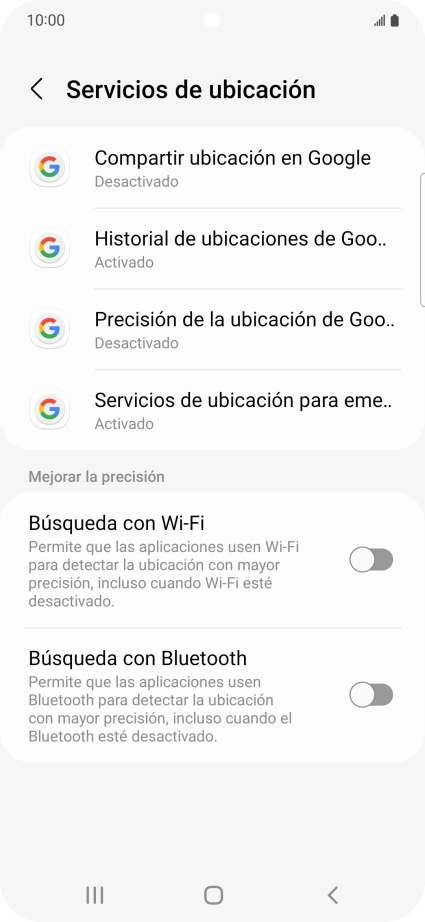 Pulsa Precisión de la ubicación de Goo...