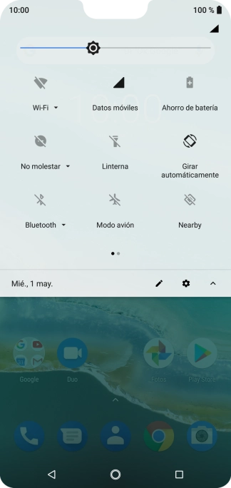 Pulsa Modo avión para activar o desactivar la función.