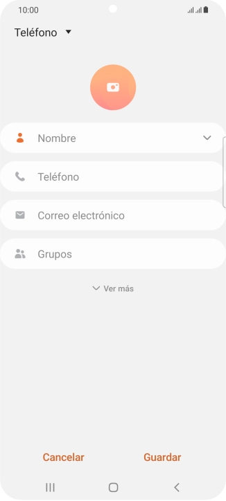 Pulsa la lista desplegable de la guía.