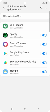 Pulsa la lista desplegable.