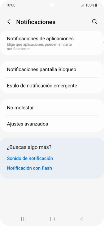 Pulsa Notificaciones de aplicaciones.