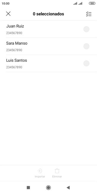 Pulsa el icono de seleccionar todo.