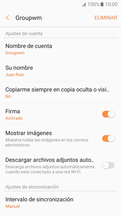 Pulsa Intervalo de sincronización.