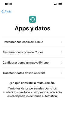 Puedes transferir el contenido de otro teléfono Android cuando el teléfono se activa antes de utilizarlo por primera vez y cuando lo restableces. Cuando aparece esta imagen de pantalla, el teléfono está listo para la transferencia de contenido desde otro teléfono Android.