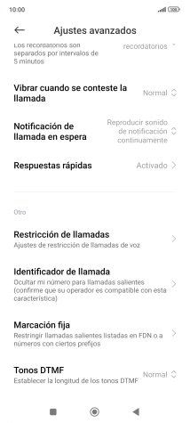 Pulsa Marcación fija.