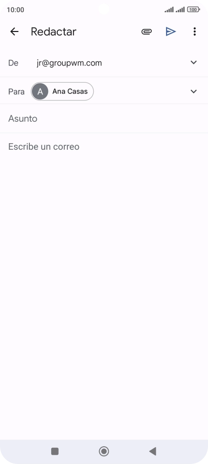 Pulsa Asunto e introduce el asunto deseado.