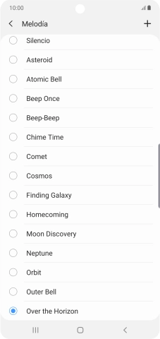 Pulsa el icono de añadir timbre de llamada.