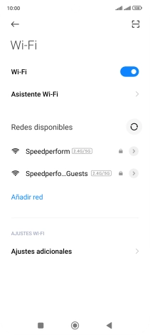 Pulsa Asistente Wi-Fi.