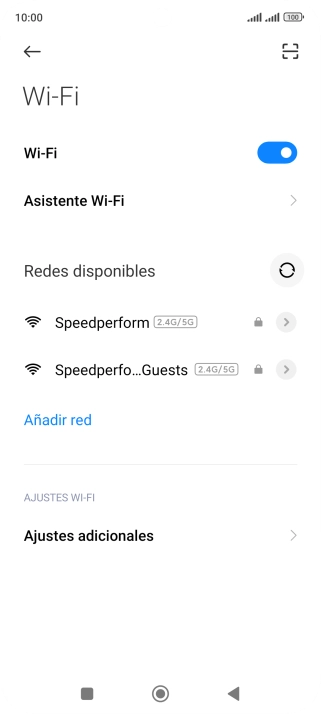 Pulsa Asistente Wi-Fi.