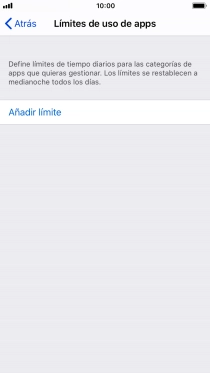 Pulsa Añadir límite.