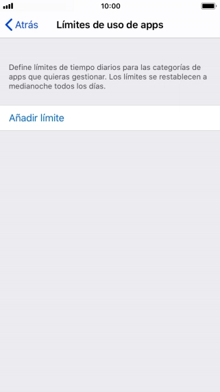 Pulsa Añadir límite.