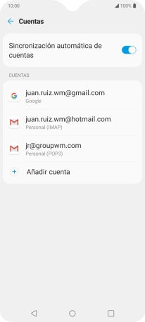 Pulsa el indicador junto a 