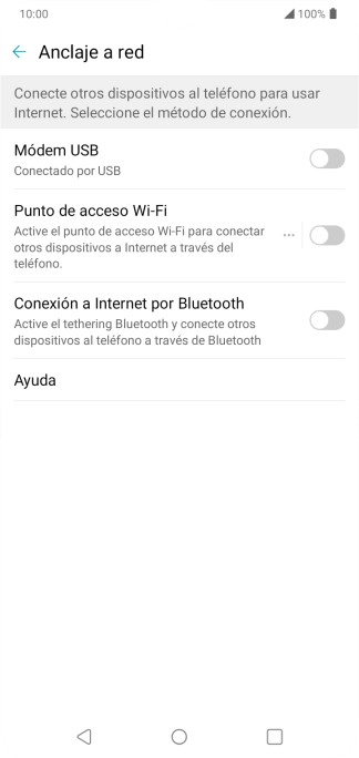 Pulsa Punto de acceso Wi-Fi.