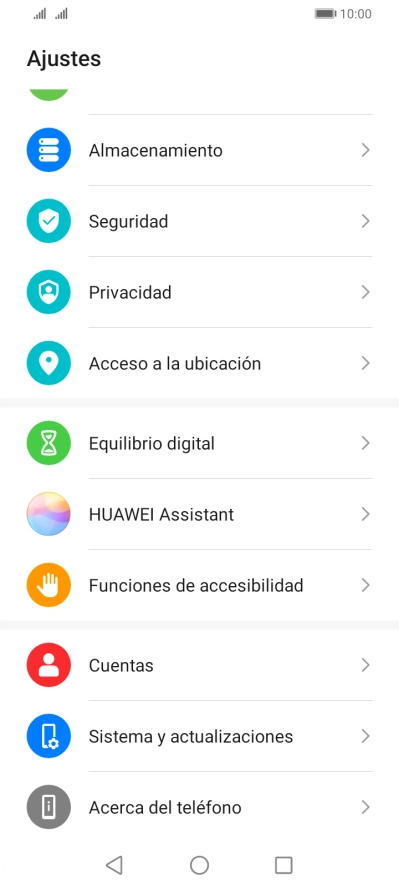 Pulsa Cuentas.