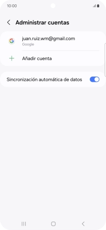 Pulsa Añadir cuenta.