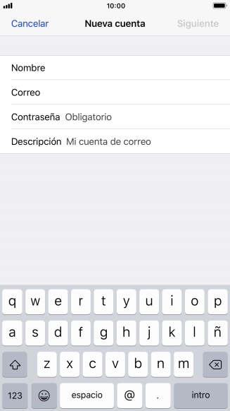 Pulsa Contraseña e introduce la contraseña de tu cuenta de correo electrónico.